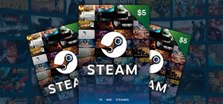 8x Steam Wallet 5 免费参与steam平台cd Keys抽奖